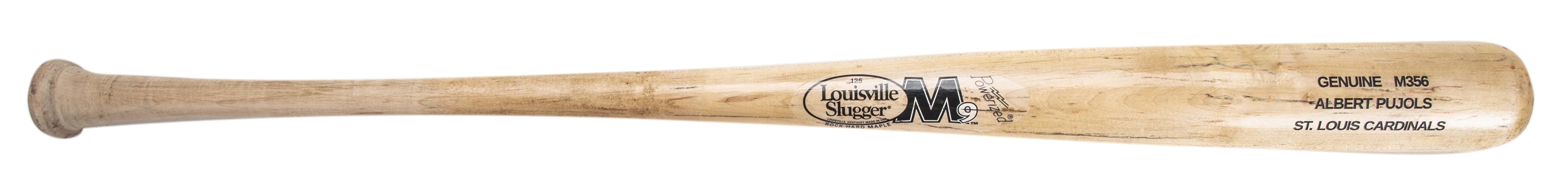 2004 Albert Pujols St. Louis Cardinals Game Used Louisville Slugger M356 Model Bat (PSA/DNA GU 9)
